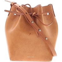 Mansur Gavriel Leather Bucket Bag: Brown Bags