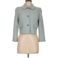 Hobbs London Coat: Teal Jackets & Outerwear - Size