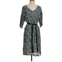 Casual Dress - Wrap: Teal Print Pattern Dresses - Used - Size X