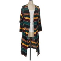 Cardigan Sweater: Teal Plaid Pattern Sweaters & Sweatshirts