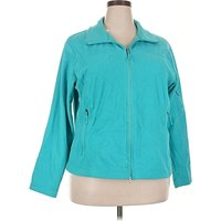 Columbia Cardigan Sweater: Teal Sweaters & Sweatshirts - Size 2X