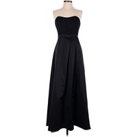 David's Bridal Cocktail Dress - Bridesmaid: Black Dresses - Used - Size