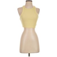 Zara Tank Top Yellow Halter Neckline Tops - Used