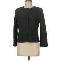 Ann Taylor Blazer Jacket: Gray Jackets & Outerwear - Size 8 Petite