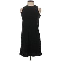 Old Navy Cocktail Dress - Shift: Black Solid Pattern Dresses - Used - Size X