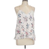 Cami NYC Sleeveless Silk Top White Halter Neckline Tops - Used