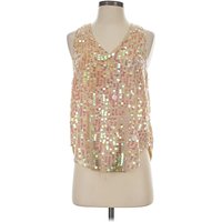 Moulinette Soeurs Tank Top Gold Halter Neckline Tops - Used - Size