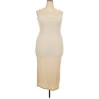 H&M Casual Dress - Slip dress: Tan Dresses - Used - Size 2X