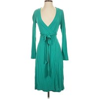 Banana Republic Casual Dress - Wrap: Teal Dresses - Used - Size X