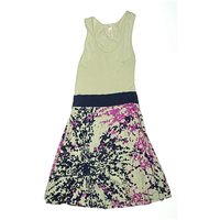 Dress - Drop Waist: Green Tie-dye Pattern Skirts & Dresses - Used