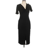 ASOS Cocktail Dress - Wrap: Black Dresses - Used - Size