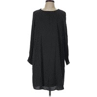 Old Navy Casual Dress - Shift: Black Polka Dots Pattern Dresses - Used