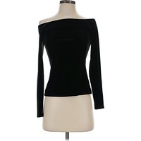 Bailey 44 Long Sleeve Top Black Solid Pattern One Shoulder Neckline Tops - Used - Size 2X