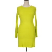 Lily Aldridge for Velvet Cocktail Dress - Sheath: Green Solid Pattern Dresses - Used - Size X