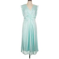 DKNY Cocktail Dress - Wrap: Teal Dresses - Used - Size