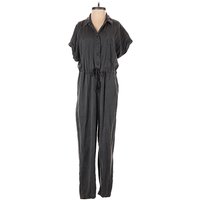 Gap Jumpsuit: Gray Solid Pattern Jumpsuits - Size 4 Petite