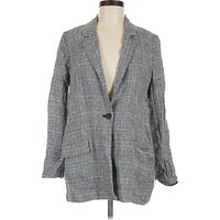 Chelsea28 Blazer Jacket: Gray Tweed Pattern Jackets & Outerwear