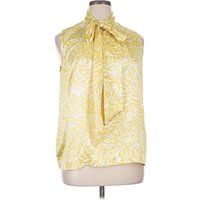 CAbi Sleeveless Blouse: Yellow Tops - Size X