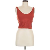 Tank Top Red Strapless Neckline Tops - Used