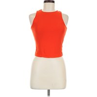 Planet Gold Tank Top Orange Halter Neckline Tops - Used