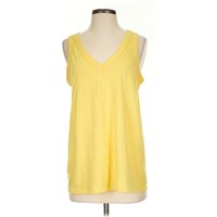 Torrid Tank Top Yellow V-Neck Tops - Used - Size Medium Plus