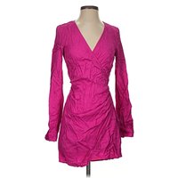 H&M Cocktail Dress - Wrap: Pink Dresses - Used - Size X