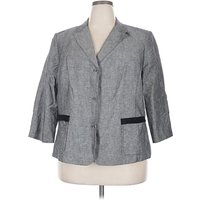 Tahari Blazer Jacket: Gray Jackets & Outerwear - Size