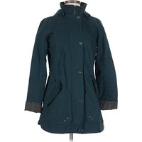Mo-Ka Coat: Teal Plaid Pattern Jackets & Outerwear - Size X