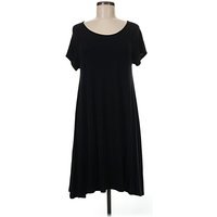 Old Navy Casual Dress - Shift: Black Solid Pattern Dresses - Used