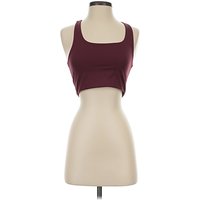Girlfriend Collective Tank Top Burgundy Halter Neckline Tops - Used