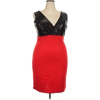 Check It Out Plus Cocktail Dress: Red Dresses - Used - Size 3X