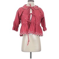 seventy + mochi Cardigan Sweater: Red Sweaters & Sweatshirts