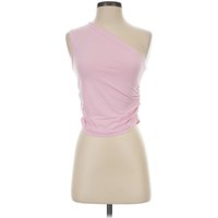 Shein Tank Top Pink One Shoulder Neckline Tops - Used