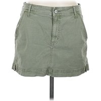 American Eagle Outfitters Denim Skirt: Green Bottoms - Size