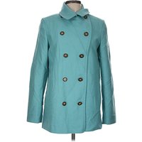 Lands' End Wool Coat: Teal Jackets & Outerwear - Size