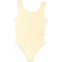 OQQ Bodysuit: Yellow Tops