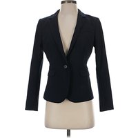 Ann Taylor Blazer Jacket: Blue Jackets & Outerwear - Size 2 Petite