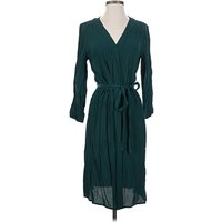Gap Casual Dress - Wrap: Teal Dresses - Used - Size