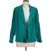 Chico's Blazer Jacket: Teal Jackets & Outerwear