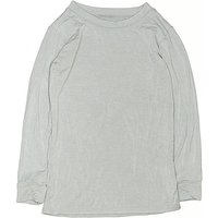 Plain Jane... Long Sleeve Top Gray Crew Neck Tops - Used - Size