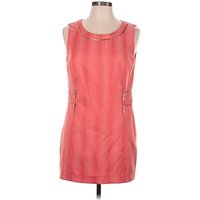 Etcetera Casual Dress - Shift: Orange Dresses - Used - Size
