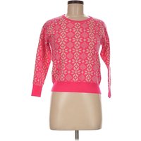Jumper 1234 Cashmere Pullover Sweater: Pink Floral Pattern Sweaters & Sweatshirts - Size