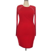 curvy sense Cocktail Dress - Bodycon: Red Dresses - Used - Size 2X
