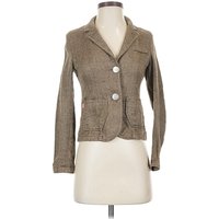 Bongo Blazer Jacket: Tan Tweed Pattern Jackets & Outerwear - Size