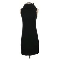 White House Black Market Casual Dress - Bodycon: Black Solid Pattern Dresses - Used - Size X