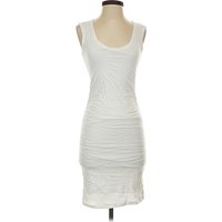 Velvet by Graham & Spencer Cocktail Dress - Bodycon: White Solid Pattern Dresses - Used