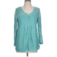 Soma Cardigan Sweater: Teal Sweaters & Sweatshirts