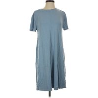 Lou & Grey Casual Dress - Shift: Blue Dresses - Used