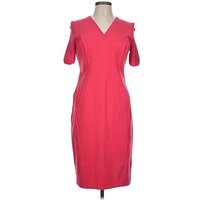 Elie Tahari Cocktail Dress - Sheath: Red Dresses - Used - Size