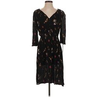 Old Navy Casual Dress - Wrap: Black Dresses - Used